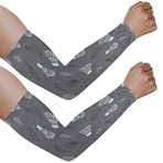 SEEKJOYS Sayısız Badminton UV Güneş Koruma Kol Kollukları Spor Desen UPF 50+ Erkek Kadın için Soğutma Kılıfı, Bahçecilik Çiftlik Açık Hava Sporları Basketbol Koşu Bisiklet, çok renkli, One Size
