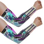 SEEKJOYS Soyut Hint Fil UV Güneş Koruma Kol Kolları Tribal Fil UPF 50+ Erkek Kadın için Serinletici Kılıf, Bahçıvanlık Çiftlik Açık Hava Sporları Basketbol Koşu Bisiklet, çok renkli, One Size