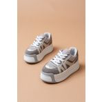 SEEM Dora Yüksek Tabanlı Kadın Gri Sneaker - Spor Ayakkabı