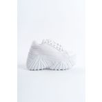 SEEM Gemma Platform Yüksek Taban Spor Ayakkabı Kadın Beyaz Sneaker