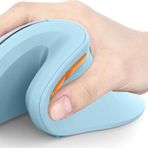 Seenda Ergonomik Kablosuz Dikey Mouse, Bluetooth 4.0+USB - Gök Mavisi