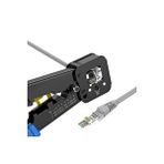 Seenergy Yeni Nesil Rj45 Pense Ezrj45 Sıkma Pensesi Rj11 Rj12 Rj45 Ethernet Konektörü Sıkma Kesme Pensesi 10 Adet Yeni Nesil Delikli Jack Hediyeli Mavi