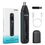 seesoon Erkekler için Burun Saç Kesme Makinesi, Ağrısız Kulak Saç Düzeltici IPX7 Su Geçirmez USB Şarj Edilebilir (Yeşil)