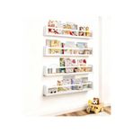 Sef moda 60 cm 4’lü mdf’lam montessori raf&kitaplık beyaz çıta