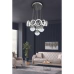 Sefa 4 Toplu Modern Sarkıt LED Avize - Krom - 1