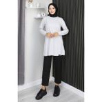 Sefa Merve Araboy Spor Penye Tunik 9127-03 Taş - XL