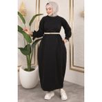 Sefa Merve Balon Model Spor Elbise 0264-05 Siyah - 42