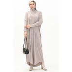 Sefa Merve Yarasa Kol Salaş Elbise 2000-13 Taş - Standart