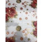 Şefaf Desenli Masa Örtüsü 70cm X 140cm 1.8mm Pvc Masa Örtüsü Desenli Koruyuc