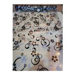 ŞEFAF Masa Örtüsü 100cm X 120cm 1.8mm Pvc Masa Örtüsü Desenli Koruyuc