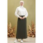 Sefamerve 0152-03 Cepli Spor Haki Yeşil Etek