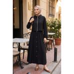 Sefamerve 0239-01 Siyah Tunik Pantolon İkili Takım