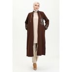 Sefamerve 0411-03 Kahverengi Kadın Ferace