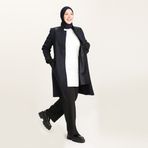 Sefamerve 0416-03 Lacivert Kadın Kaban
