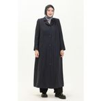 Sefamerve 0422-03 Lacivert Kadın Pardesü