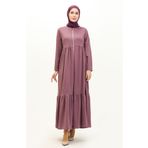 Sefamerve 0695-04 Koyu Lila Kadın Ferace