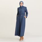 Sefamerve 1453-01 Koyu Mavi Ferace