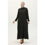Sefamerve 24021-01 Siyah Kadın Ferace