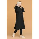 Sefamerve 3007-01 Siyah Kadın Tunik