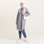 Sefamerve 3007-02 Lacivert Kadın Tunik