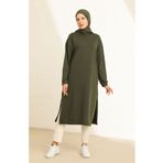 Sefamerve 3007-12 Haki Yeşil Kadın Tunik