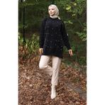 Sefamerve 3009-02 Siyah Kadın Tunik