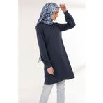 Sefamerve 3066-03 İndigo Tesettür Tunik