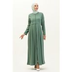 Sefamerve 4526-03 Çağla Yeşili Kadın Ferace