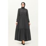 Sefamerve 5042-06 Gri Kadın Ferace