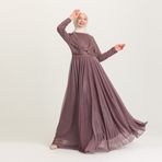 Sefamerve 5397-04 Lila Kadın Elbise