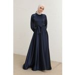 Sefamerve 5758-01 Lacivert Kadın Elbise