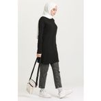 Sefamerve 6016-01 Siyah Kadın Tunik