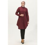 Sefamerve 6112-05 Mürdüm Kadın Tunik