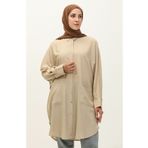 Sefamerve 6480-17 Bej Kadın Tunik