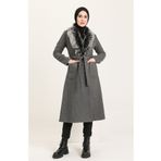 Sefamerve 71178-02 Gri Kadın Kaban
