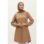 Sefamerve 8663-01 Sütlü Kahve Kadın Tunik