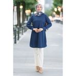 sefamerve Basic Tunik 1120-04 İndigo