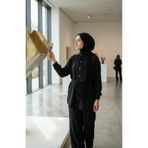 sefamerve Boydan Düğmeli Tunik Pantolon ikili Takım 2276-05 Siyah