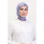 sefamerve Desenli Soft Eşarp 70259-01 Krem Saks