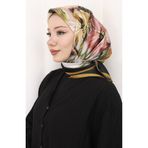 sefamerve Dijital Rayon Eşarp 70298-05 Siyah Gold