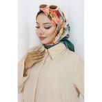 sefamerve Dijital Rayon Eşarp 70298-06 Zümrüt Yeşili