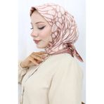 sefamerve Dijital Rayon Eşarp 70302-08 Somon Gül Kurusu