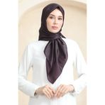 sefamerve Düz Kristal Eşarp 70252-03 Koyu Mürdüm