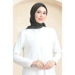 sefamerve Düz Kristal Eşarp 70252-23 Koyu Haki