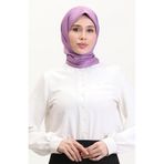 sefamerve Düz Twill Eşarp 19096-08 Lila