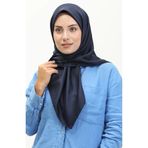 sefamerve Düz Twill Eşarp TWLL-01 Lacivert