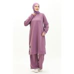 sefamerve İki İp Tunik Pantolon İkili Takım 0044-21 Lila
