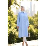 sefamerve Reglan Kol Tunik 4066-12 Mavi