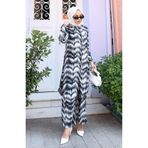 sefamerve Viskon Kumaş Tunik Pantolon İkili Takım 0142-01 Siyah