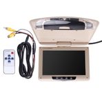 Sefdrert Araba Çatı Monitörü Lcd Çevirme Ekranı Üst Multimedya Video Tavan Tavan Üstü Ekran, Araba Tavan Ekranı Bej
